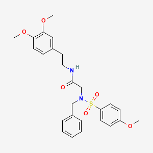 N~2~-benzyl-N~1~-[2-(3,4-dimethoxyphenyl)ethyl]-N~2~-[(4-methoxyphenyl)sulfonyl]glycinamide