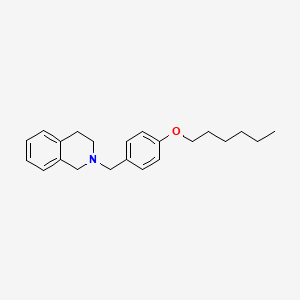 molecular formula C22H29NO B5055570 2-[4-(hexyloxy)benzyl]-1,2,3,4-tetrahydroisoquinoline 