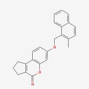 7-[(2-methyl-1-naphthyl)methoxy]-2,3-dihydrocyclopenta[c]chromen-4(1H)-one