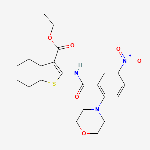 ethyl 2-{[2-(4-morpholinyl)-5-nitrobenzoyl]amino}-4,5,6,7-tetrahydro-1-benzothiophene-3-carboxylate