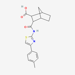 3-({[4-(4-methylphenyl)-1,3-thiazol-2-yl]amino}carbonyl)bicyclo[2.2.1]heptane-2-carboxylic acid