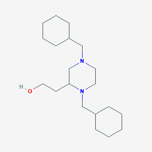 2-[1,4-bis(cyclohexylmethyl)-2-piperazinyl]ethanol