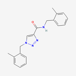 molecular formula C19H20N4O B5055681 N,1-bis(2-methylbenzyl)-1H-1,2,3-triazole-4-carboxamide 