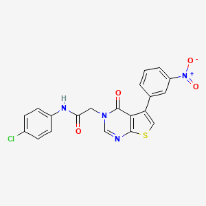 N-(4-chlorophenyl)-2-[5-(3-nitrophenyl)-4-oxothieno[2,3-d]pyrimidin-3(4H)-yl]acetamide