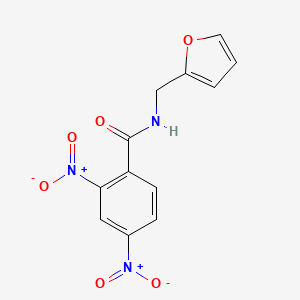 molecular formula C12H9N3O6 B5055698 N-(2-furylmethyl)-2,4-dinitrobenzamide 
