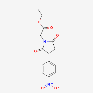 ethyl [3-(4-nitrophenyl)-2,5-dioxo-1-pyrrolidinyl]acetate