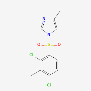 molecular formula C11H10Cl2N2O2S B5055754 1-[(2,4-dichloro-3-methylphenyl)sulfonyl]-4-methyl-1H-imidazole 