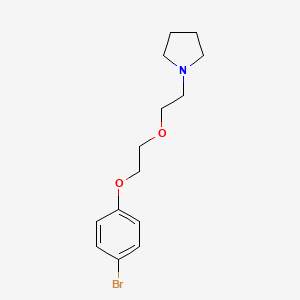 molecular formula C14H20BrNO2 B5055802 1-{2-[2-(4-bromophenoxy)ethoxy]ethyl}pyrrolidine 