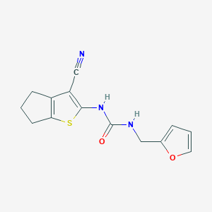 N-(3-cyano-5,6-dihydro-4H-cyclopenta[b]thien-2-yl)-N'-(2-furylmethyl)urea