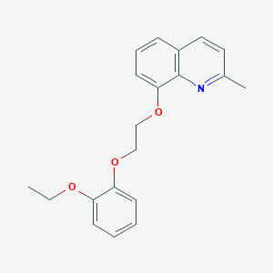 molecular formula C20H21NO3 B5055820 8-[2-(2-ethoxyphenoxy)ethoxy]-2-methylquinoline 