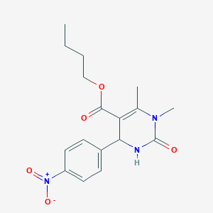 butyl 1,6-dimethyl-4-(4-nitrophenyl)-2-oxo-1,2,3,4-tetrahydro-5-pyrimidinecarboxylate