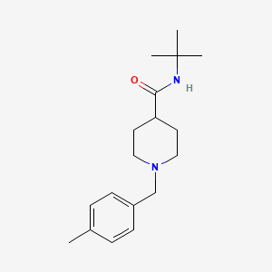 molecular formula C18H28N2O B5055833 N-(tert-butyl)-1-(4-methylbenzyl)-4-piperidinecarboxamide 