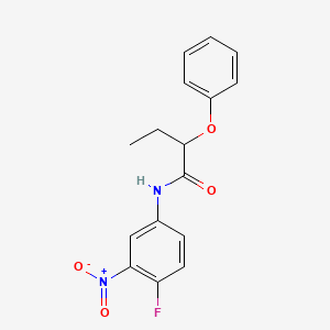 N-(4-fluoro-3-nitrophenyl)-2-phenoxybutanamide