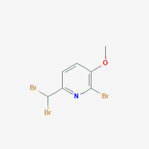 molecular formula C7H6Br3NO B505590 2-Bromo-6-(dibromomethyl)-3-pyridinyl methyl ether 
