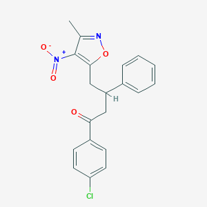1-(4-Chlorophenyl)-4-{4-nitro-3-methyl-5-isoxazolyl}-3-phenyl-1-butanone