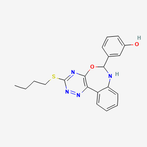 3-[3-(butylthio)-6,7-dihydro[1,2,4]triazino[5,6-d][3,1]benzoxazepin-6-yl]phenol