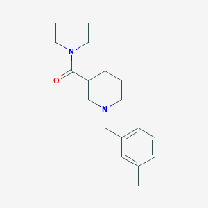 molecular formula C18H28N2O B5055980 N,N-diethyl-1-(3-methylbenzyl)-3-piperidinecarboxamide 