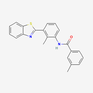 N-[3-(1,3-benzothiazol-2-yl)-2-methylphenyl]-3-methylbenzamide