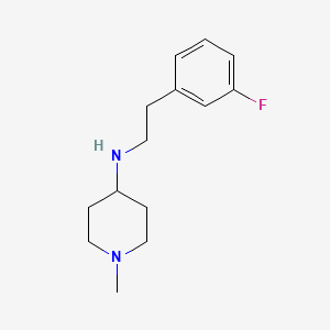 molecular formula C14H21FN2 B5056033 N-[2-(3-fluorophenyl)ethyl]-1-methyl-4-piperidinamine 