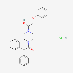 1-[4-(diphenylacetyl)-1-piperazinyl]-2-phenoxyethanol hydrochloride