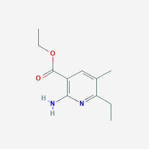 B050561 3-Pyridinecarboxylicacid,2-amino-6-ethyl-5-methyl-,ethylester(9CI) CAS No. 125031-53-0