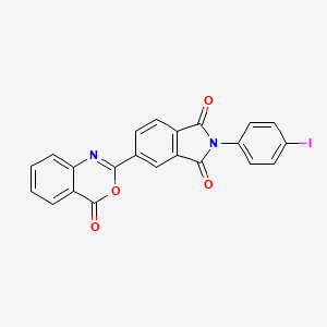 molecular formula C22H11IN2O4 B5056113 2-(4-iodophenyl)-5-(4-oxo-4H-3,1-benzoxazin-2-yl)-1H-isoindole-1,3(2H)-dione 