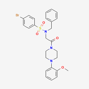 molecular formula C26H28BrN3O4S B5056134 N-benzyl-4-bromo-N-{2-[4-(2-methoxyphenyl)-1-piperazinyl]-2-oxoethyl}benzenesulfonamide 
