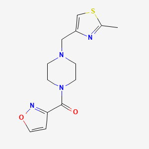 1-(3-isoxazolylcarbonyl)-4-[(2-methyl-1,3-thiazol-4-yl)methyl]piperazine trifluoroacetate