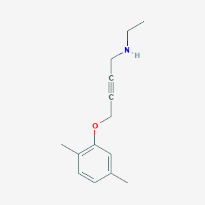 molecular formula C14H19NO B5056219 4-(2,5-dimethylphenoxy)-N-ethyl-2-butyn-1-amine 