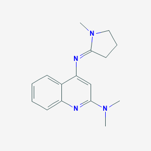 molecular formula C16H20N4 B505622 N-[2-(dimethylamino)-4-quinolinyl]-N-(1-methyl-2-pyrrolidinylidene)amine 