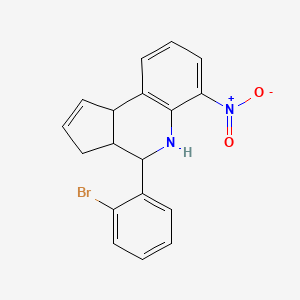 4-(2-bromophenyl)-6-nitro-3a,4,5,9b-tetrahydro-3H-cyclopenta[c]quinoline