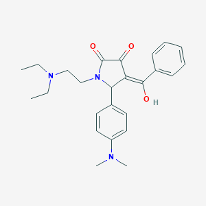 4-benzoyl-1-[2-(diethylamino)ethyl]-5-[4-(dimethylamino)phenyl]-3-hydroxy-1,5-dihydro-2H-pyrrol-2-one