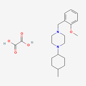 molecular formula C21H32N2O5 B5056256 1-(2-methoxybenzyl)-4-(4-methylcyclohexyl)piperazine oxalate 