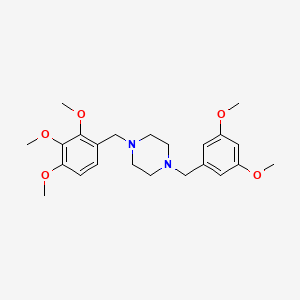 molecular formula C23H32N2O5 B5056263 1-(3,5-dimethoxybenzyl)-4-(2,3,4-trimethoxybenzyl)piperazine 