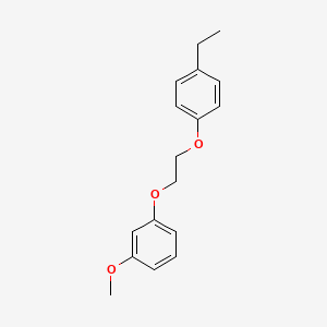 molecular formula C17H20O3 B5056273 1-[2-(4-ethylphenoxy)ethoxy]-3-methoxybenzene 