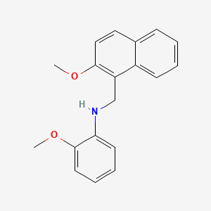 molecular formula C19H19NO2 B5056306 2-methoxy-N-[(2-methoxy-1-naphthyl)methyl]aniline 