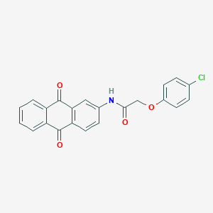 molecular formula C22H14ClNO4 B5056313 2-(4-chlorophenoxy)-N-(9,10-dioxo-9,10-dihydro-2-anthracenyl)acetamide 