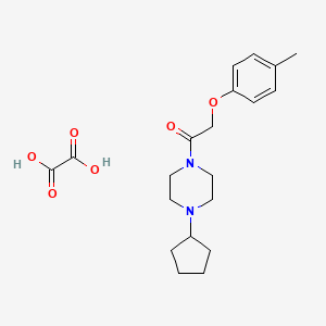 molecular formula C20H28N2O6 B5056323 1-cyclopentyl-4-[(4-methylphenoxy)acetyl]piperazine oxalate 