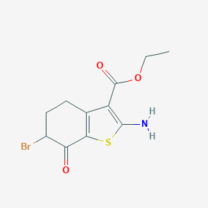 Ethyl 2-amino-6-bromo-7-oxo-4,5,6,7-tetrahydro-1-benzothiophene-3-carboxylate