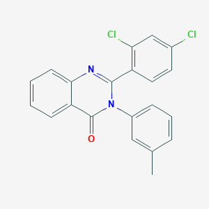 2-(2,4-dichlorophenyl)-3-(3-methylphenyl)-4(3H)-quinazolinone