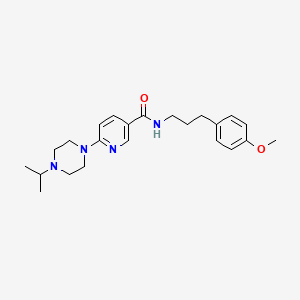 molecular formula C23H32N4O2 B5056363 6-(4-isopropyl-1-piperazinyl)-N-[3-(4-methoxyphenyl)propyl]nicotinamide 