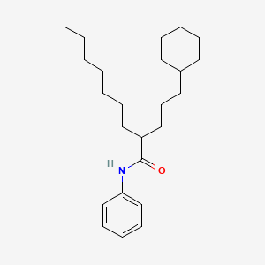 molecular formula C24H39NO B5056379 2-(3-cyclohexylpropyl)-N-phenylnonanamide 