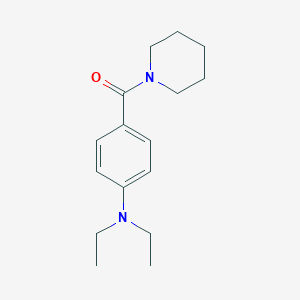 molecular formula C16H24N2O B505638 N,N-diethyl-N-[4-(1-piperidinylcarbonyl)phenyl]amine 