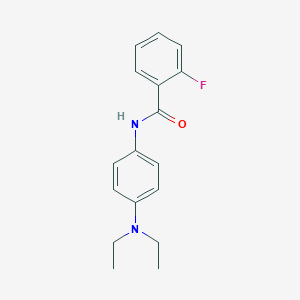 molecular formula C17H19FN2O B505639 N-[4-(diethylamino)phenyl]-2-fluorobenzamide 
