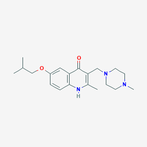 molecular formula C20H29N3O2 B5056406 6-isobutoxy-2-methyl-3-[(4-methyl-1-piperazinyl)methyl]-4-quinolinol 