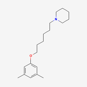 molecular formula C19H31NO B5056407 1-[6-(3,5-dimethylphenoxy)hexyl]piperidine 