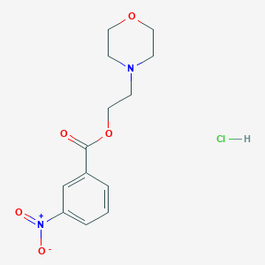 molecular formula C13H17ClN2O5 B5056422 2-(4-morpholinyl)ethyl 3-nitrobenzoate hydrochloride 