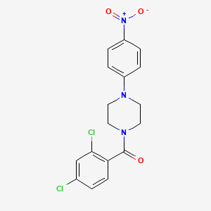 molecular formula C17H15Cl2N3O3 B5056435 1-(2,4-dichlorobenzoyl)-4-(4-nitrophenyl)piperazine 