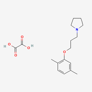 molecular formula C17H25NO5 B5056464 1-[3-(2,5-dimethylphenoxy)propyl]pyrrolidine oxalate 