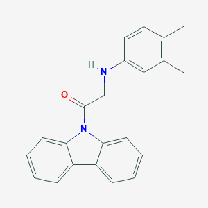 molecular formula C22H20N2O B505649 N-[2-(9H-carbazol-9-yl)-2-oxoethyl]-N-(3,4-dimethylphenyl)amine 